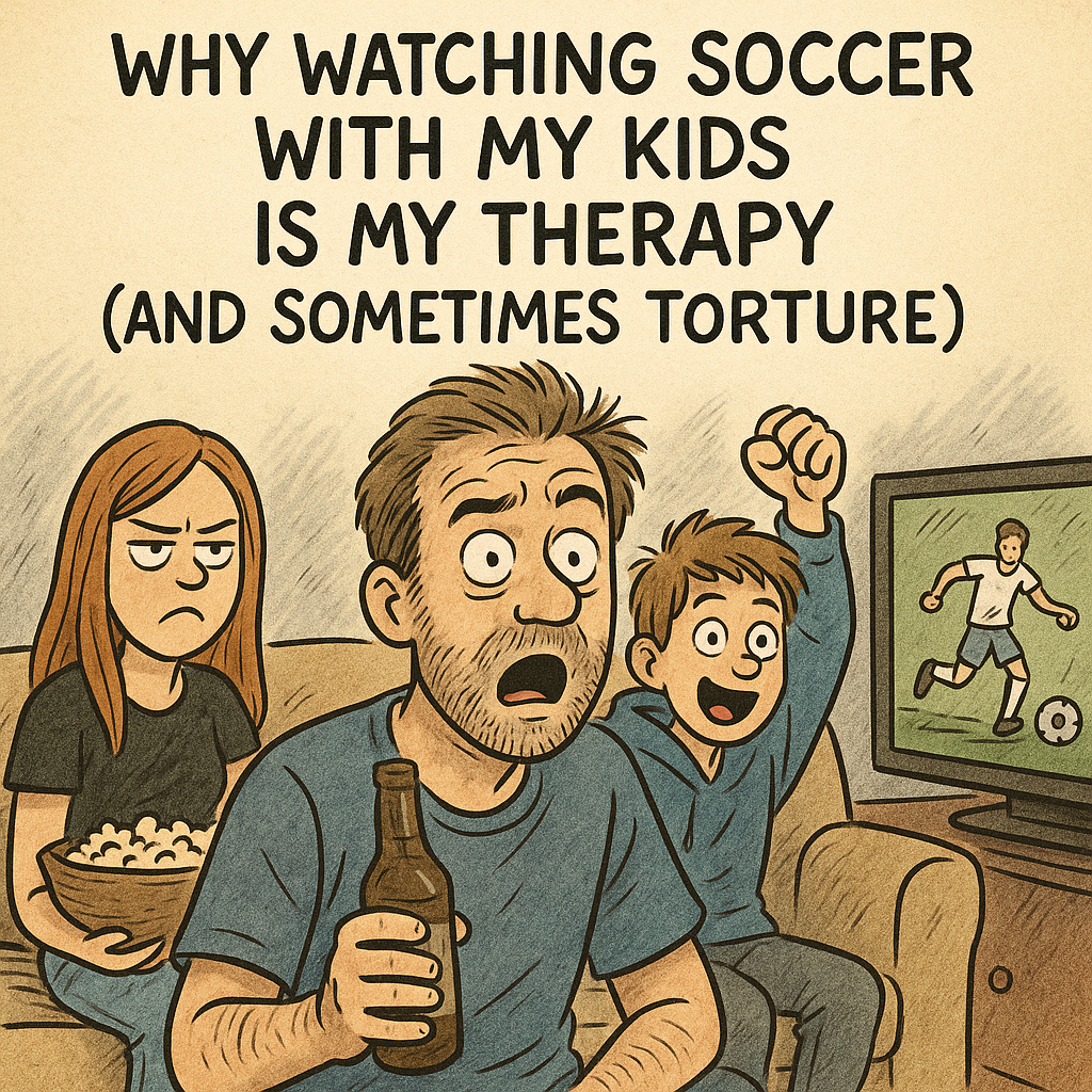 Watching soccer with my kids by Robert Kuypers
