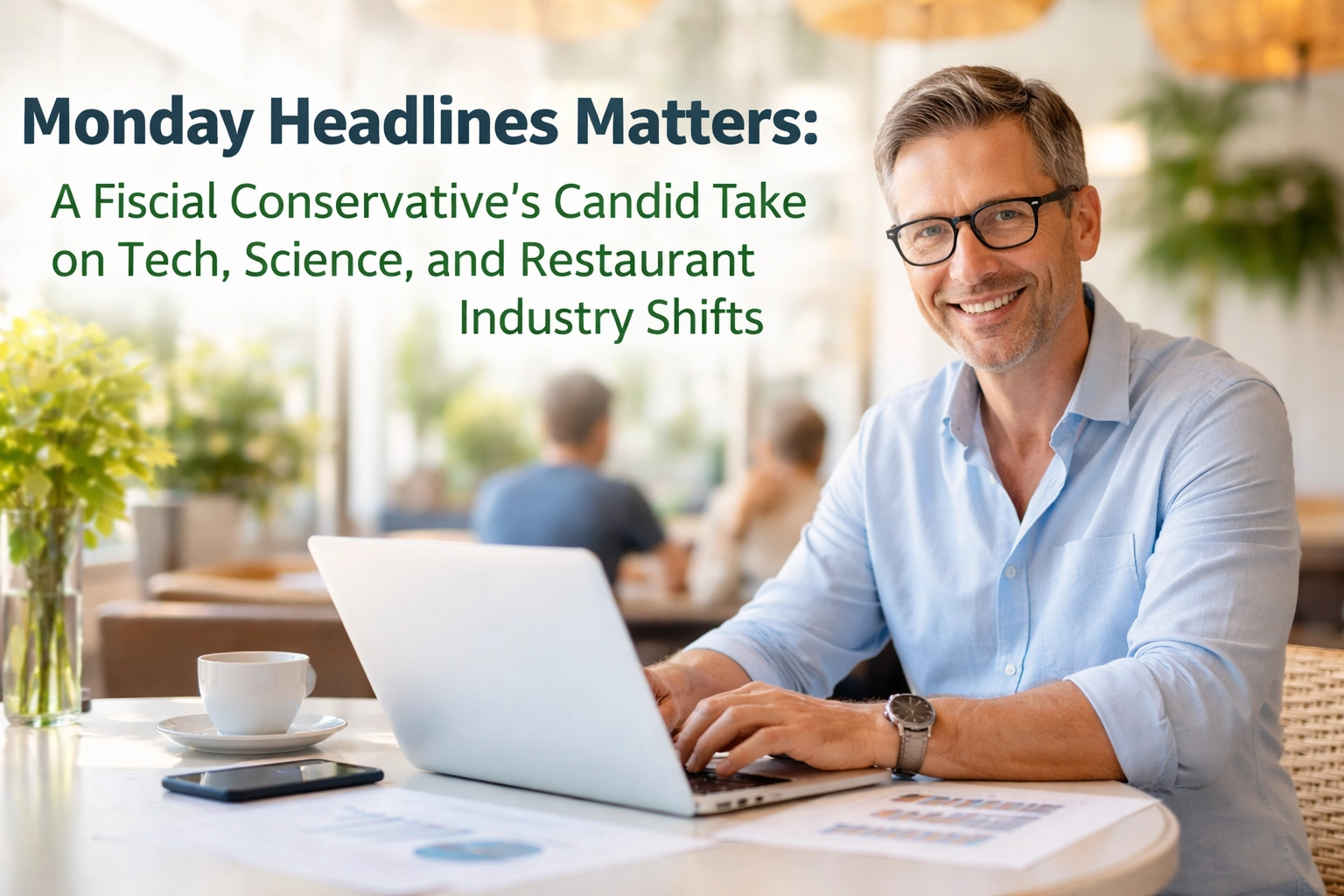 Image accompanying Monday Headlines Matters: A Fiscal Conservative's Candid Take on Tech, Science, and Restaurant Industry Shifts