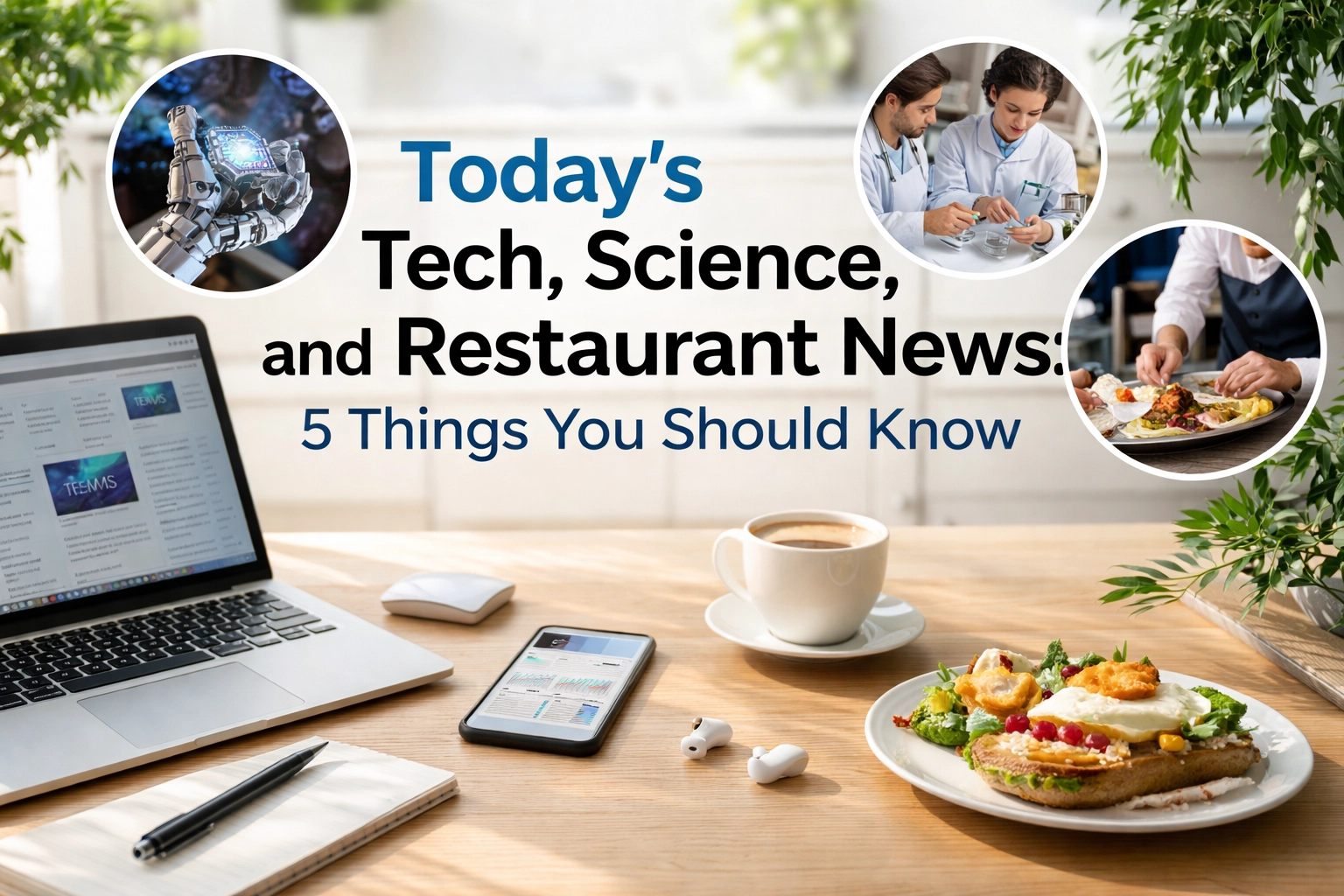 Image accompanying Today's Tech, Science, and Restaurant News: 5 Things You Should Know
