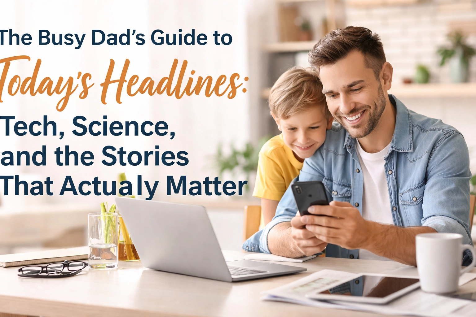 Image accompanying The Busy Dad's Guide to Today's Headlines: Tech, Science, and the Stories That Actually Matter