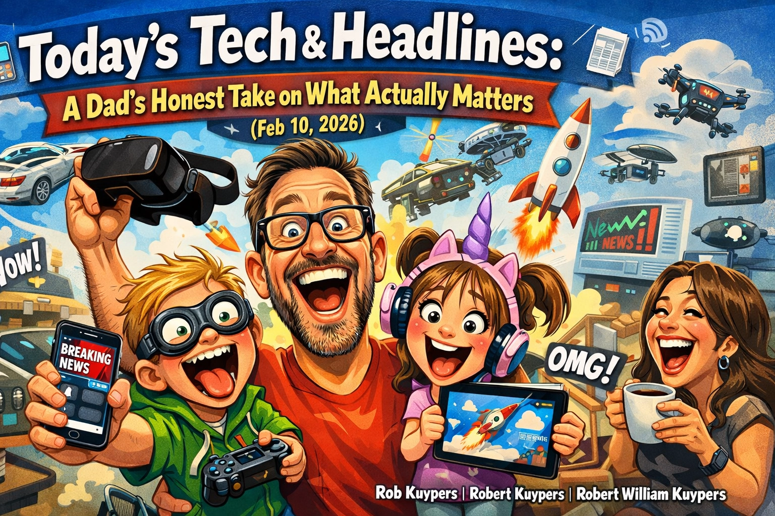 Image accompanying Today’s Tech & Headlines: A Dad’s Honest Take on What Actually Matters (Feb 10, 2026)
