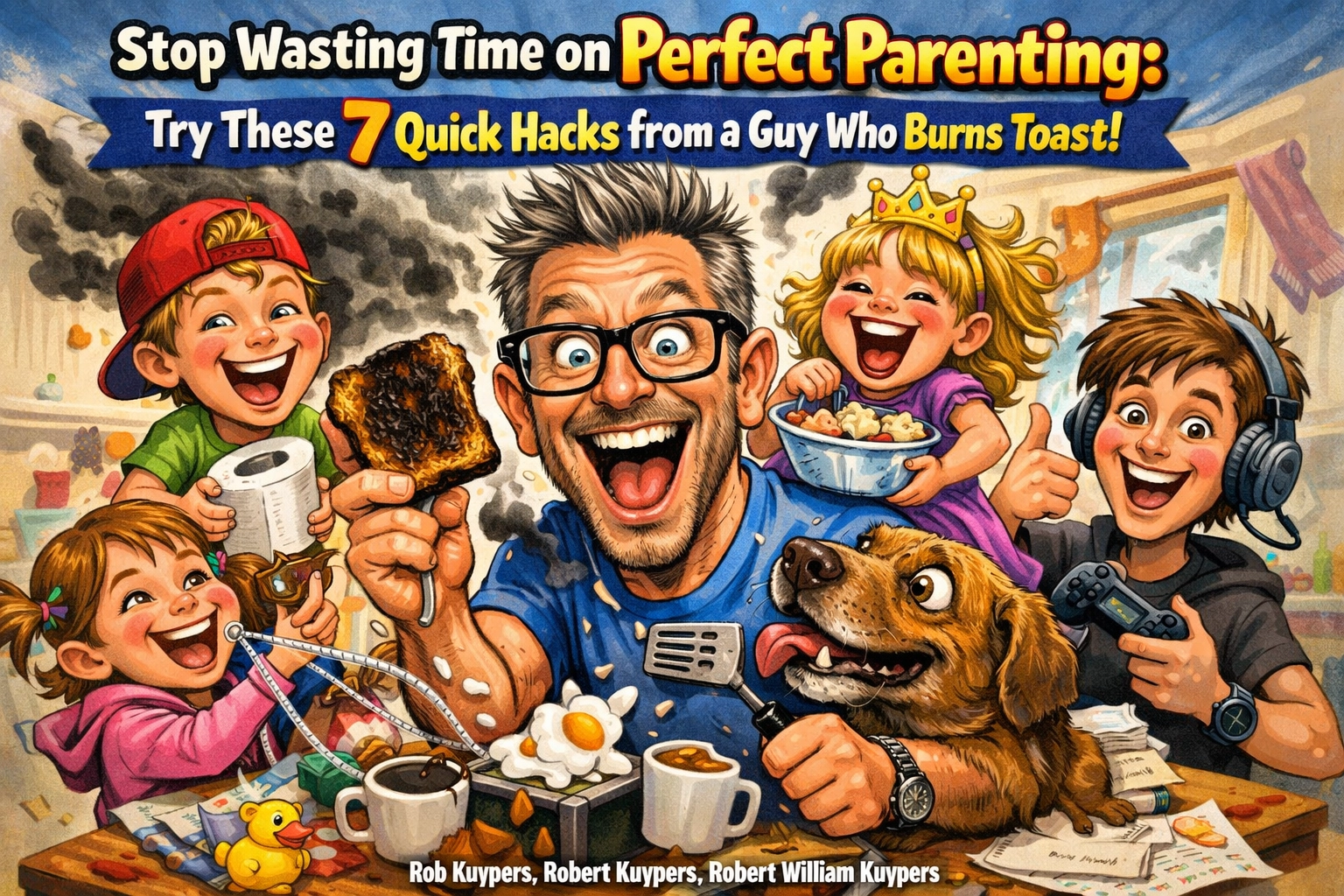 Image accompanying Stop Wasting Time on Perfect Parenting: Try These 7 Quick Hacks from a Guy Who Burns Toast