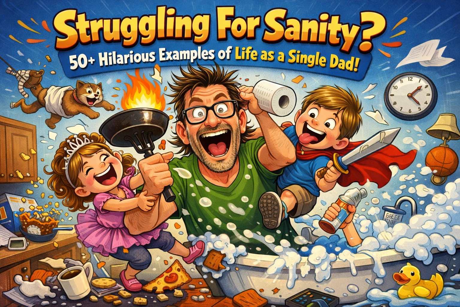 Image accompanying Struggling For Sanity? 50+ Hilarious Examples of Life as a Single Dad