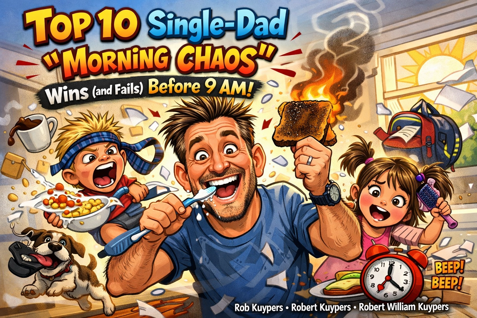 Image accompanying Top 10 Single-Dad “Morning Chaos” Wins (and Fails) Before 9 AM