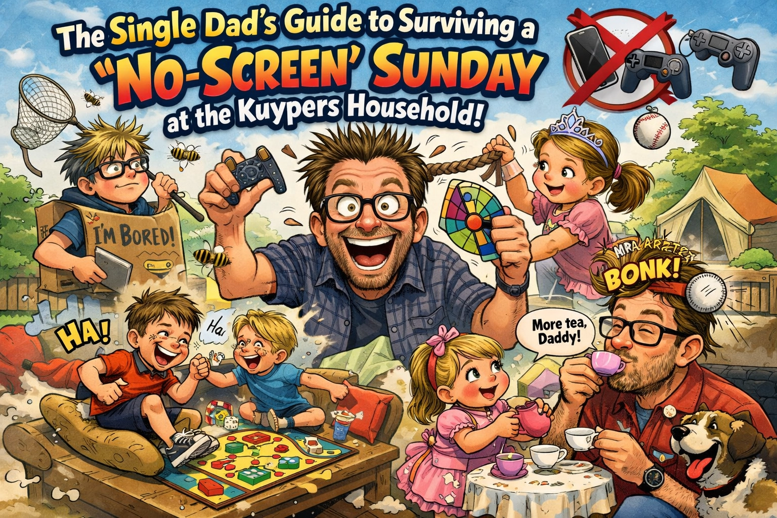 Image accompanying The Single Dad’s Guide to Surviving a “No-Screen” Sunday at the Kuypers Household