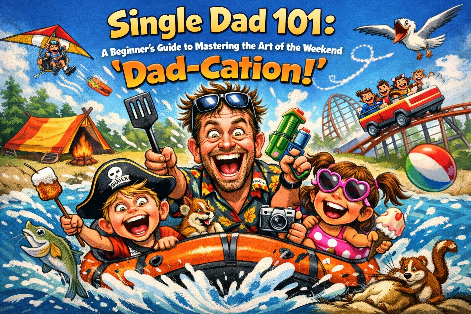 Image accompanying Single Dad 101: A Beginner’s Guide to Mastering the Art of the Weekend “Dad-Cation