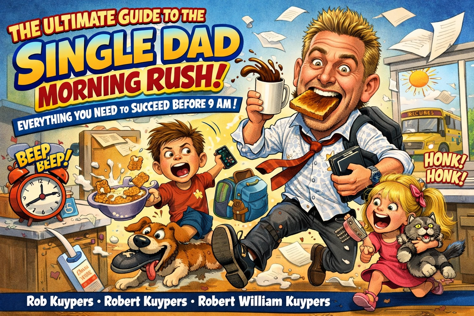 Image accompanying The Ultimate Guide to the Single Dad Morning Rush: Everything You Need to Succeed Before 9 AM