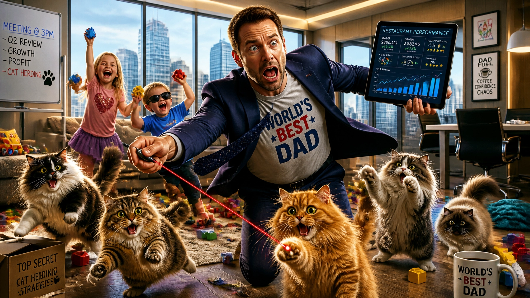 Image accompanying Is Parenting Just Like Herding Cats? Why Being a Single Dad Makes Me a Better Restaurant Technology Consultant