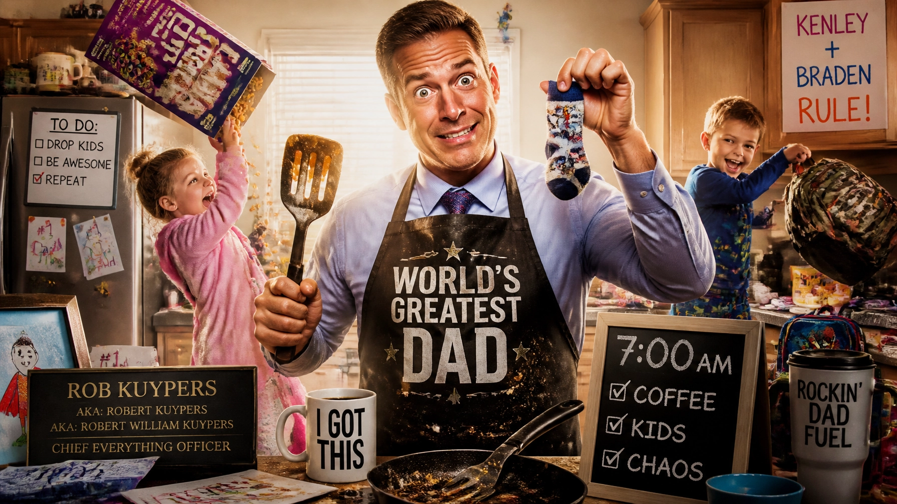 Image accompanying The Single Dad’s Guide to Surviving the 7 AM Chaos at Home