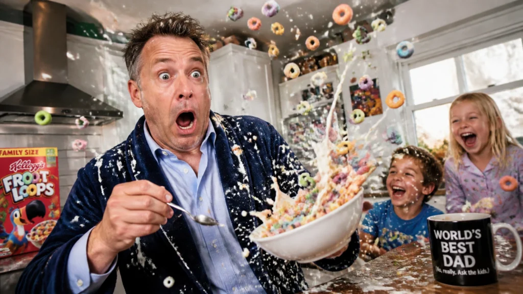 Image accompanying The Single Dad’s Guide to Surviving the 7 AM Cereal Explosion with Robert Kuypers