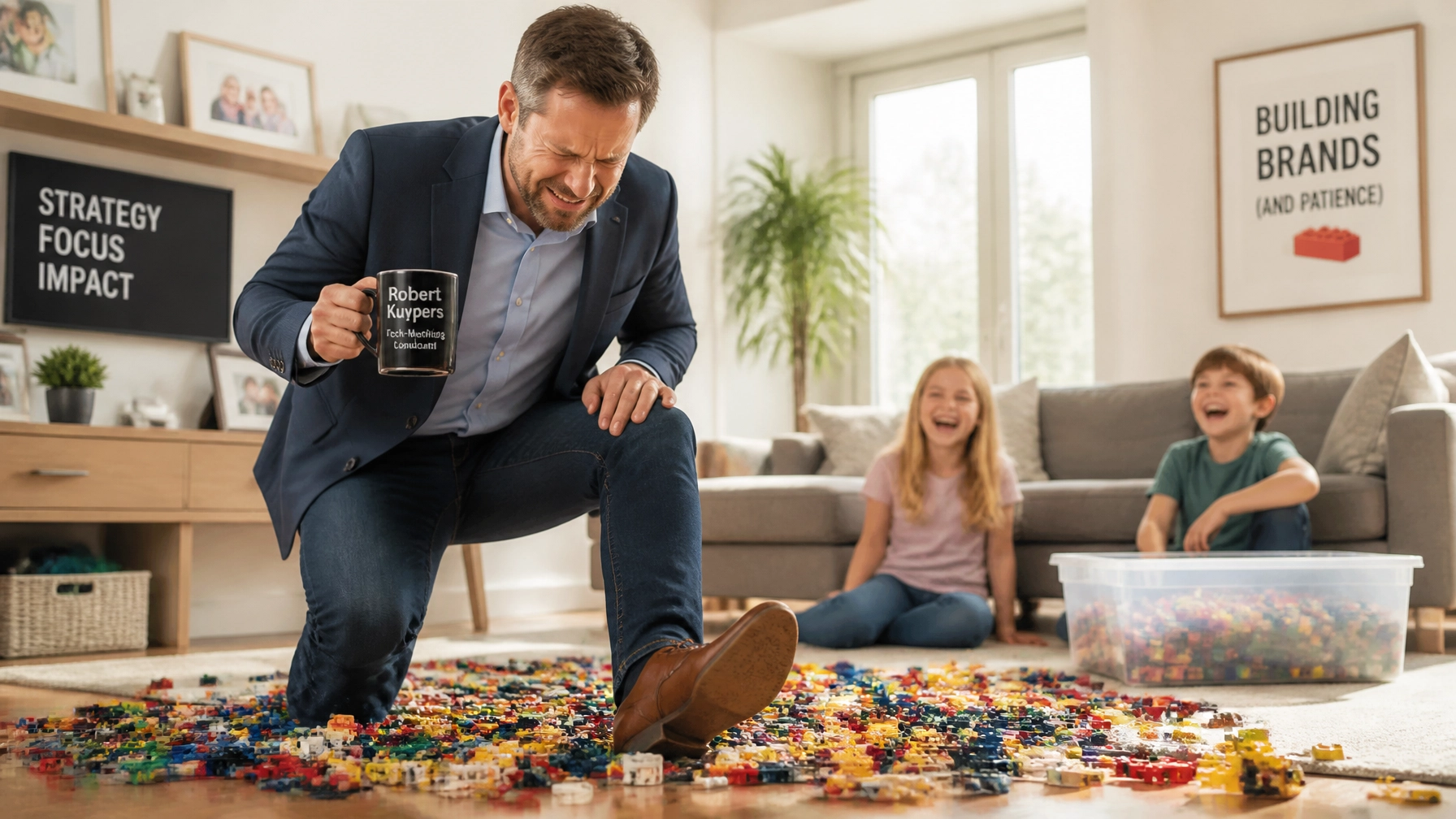 Image accompanying How to Survive the 7 AM LEGO Minefield: A Single Dad’s Guide by Robert Kuypers