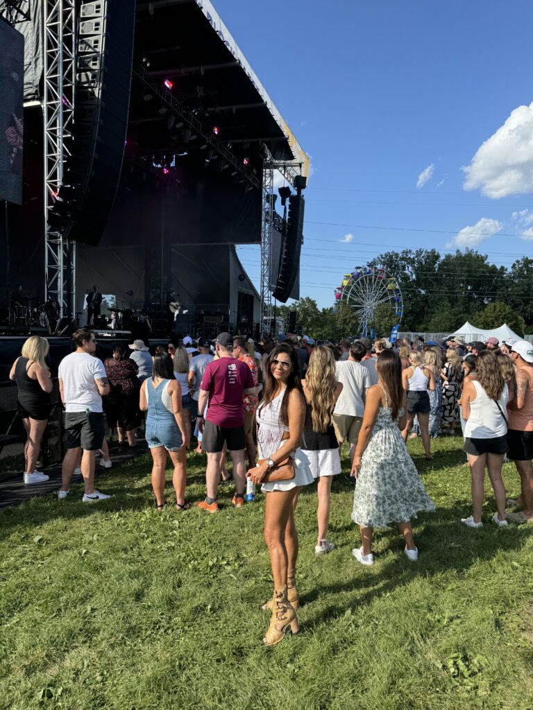 Audience gathered for an outdoor concert.
